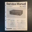 Panasonic RE-1800 Uhf/vhf Scanner Radio Receiver Original Service Manual 1977. Fixed Price $9.99.
