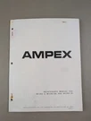 Ampex Maintenance Manual For MICRO9, 9A, And 28 D-1165. Fixed Price $64.95.