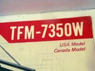 Sony TFM-7350W Service Manual Original Repair Book Am/fm/wb Radio W/sup. Fixed Price $25.00.