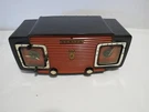 Zenith Vintage L520-R Tube W/ Clock Am Radio Orange/black Deco Used. Fixed Price $234.95.