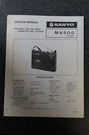 Sanyo M8500 Service Manual. Fixed Price $21.99.