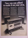 1971 Panasonic Rs 253S Am-fm Cassette Can Afford To Make It Your's Print Ad. Fixed Price $6.00.