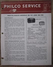 1947 Vintage Original Philco Model 48-141 & 48-145 Radio Service Manual. Fixed Price $15.00.