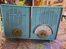 Vintage 1959 Philco Twin Speaker Turquoise Working Condition!. Fixed Price $149.00.