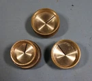 3 Knobs For Ge Model C-525B Antique Table Tube Radio. Fixed Price $10.00.