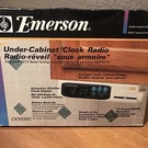 Vtg Emerson Model CK5935C Under Cabinet Space Saver Am-fm Radio Clock. Fixed Price $39.99.