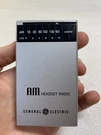 Rare Vintage Portable General Electric Am Radio 7-1110A Headset. Fixed Price $39.99.