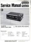 Panasonic Service Manual RC-6304C (pdf E-format). Fixed Price $16.99.