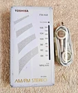 Rare Toshiba RP-2018 Vintage Handheld Am/fm Stereo Radio Walkman W/ Headbuds. Fixed Price $43.32.