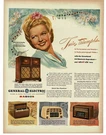 1946 General Electric Radio Floor Model 326 Marjorie Reynolds Movie Star. Fixed Price $15.95.