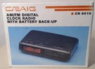 Nib Vtg 1992 Craig Am Fm Digital Clock Radio With Battery Back Up, Model CR5010. Fixed Price $49.99.