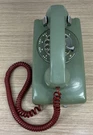 1976 Bell System Company 228 Avocado Green Wall Telephone Red Cord. Fixed Price $75.00.
