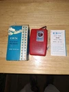 Dyn Solid State Red Vintage Am Radio With Original Box Directions And Earphones.. Fixed Price $40.00.