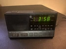 Vintage Radio Alarm Clock Black, Am Fm 7-4648B Tested & Working. Fixed Price $25.00.