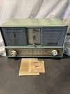 Vintage Zenith 4 Tube Clock Works Radio Static Mint Green Model B728F. Fixed Price $189.00.