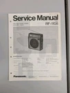 Panasonic RF-1108 Psb /fm/am 3BAND Portable Radio Service Manual D-5797. Fixed Price $54.95.