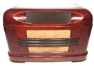Vintage Philco 46-132 Battery Tabletop Radio Part: Wood Shell 18 X 12 9". Fixed Price $60.00.