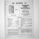 Rca Victor Model 4RG51 4RG52 4RG56 Transistor Radio Service Manual 1963. Fixed Price $8.55.