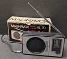 Vintage Magnavox AL-70 Portable Transistor Fm/am Radio With Box Works. Fixed Price $17.99.