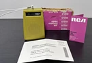 1960S Vintage Rca RZG103N 4.5" Pocket Am Radio Color Lime Box Tested Working. Fixed Price $29.95.