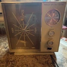 Vtg Admiral CRF-103 Solid State Am/fm Clock Radio Analog Display Plastic Metal. Fixed Price $45.00.