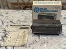 Vintage General Electric Clock Radio Walnut Grain Model 7-4305C With Box!. Fixed Price $209.99.