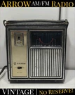 Vintage Arrow Fm/am Radio Ac/dc Model 2408 - Portable Works (read). Fixed Price $16.19.