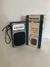 Vintage Panasonic Transistor Am-fm Radio Model Rf 504 Tested Working Clean. Fixed Price $19.99.