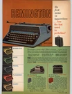 1961 Paper Remington Portable Typewriter Quiet Philco Transistor Radio. Fixed Price $7.99.