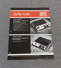 Craig 2607/2610 Portable Cassete Radio-recorder Information Page J0359. Fixed Price $14.99.