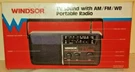 Windsor Vintage Radio Sound Tv/wb/am/fm Model 2439 Portable Battery Nos. Fixed Price $25.00.