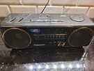 Panasonic Black RC-X210 Vintage Stereo Am/fm Audio Input Alarm Clock Radio. Fixed Price $26.98.