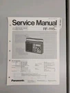 Panasonic Rf- 1115 Uhs -psb-fm-am 4BAND Portable Radio Service Manual D-5796. Fixed Price $54.95.