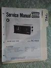 Panasonic RC-6123 Service Manual Original Repair Book Clock Radio. Fixed Price $22.50.