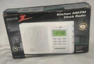 Vintage Zenith Am/fm Clock With Tv Band Model Z222W White New Box. Fixed Price $32.99.