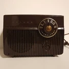 1955 Mcm Mid Century Philco C579 Am Tube Radio Brown Color. Fixed Price $75.00.