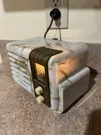 Art Deco Vtg 1939 General Electric Beetle Sleigh Tube Radio Model GD-520. Fixed Price $599.00.