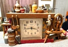 Vintage Burwood 2583 New Haven Wall Clock Fireplace Sewing Country Hearth Mcm. Fixed Price $29.99.