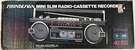Vtg Soundesign Mini Slim Radio-cassette Recorder 4628BLK Box Only Great Decor. Fixed Price $25.00.