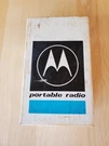 Vintage Black Motorola Six Transistor Portable Pocket Am Radio With Case XP19DE. Fixed Price $39.99.