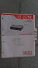 Sony ICF-C570W Service Manual Original Repair Book Digital Clock Radio. Fixed Price $19.98.