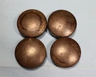 Four (4) Brown Bakelite (plastic) Knobs For Rca Victor Model 68R1 Antique Radio. Fixed Price $15.00.