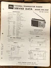 Toshiba RM-306F Radio Service Manual *original*. Fixed Price $14.97.