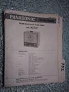 Panasonic RC-7117 Service Manual Original Repair Book Clock Radio. Fixed Price $19.99.