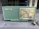 Vintage Sears Silvertone 2069 Greensea Foam Clock Radio 1960S Mcm Works Great. Fixed Price $98.99.