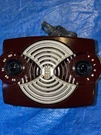 Very Rare Zenith Bakelite K412R Owl Eyes Portable Tube Radio Tunning. Fixed Price $375.00.