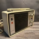 Panasonic White Leather Am Radio R-159 7 Transistor Japan-working-ac Power Only. Fixed Price $20.00.