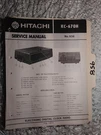 Hitachi KC-670 Service Manual Original Repair Book Digital Clock Radio. Fixed Price $25.00.