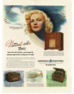 1946 General Electric Radio Model 417 Floor Console June Haver Movie Star. Fixed Price $15.95.