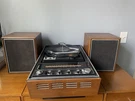 Vintage General Electric Stereo Console Turntable Am/fm Radio With Speakers. Fixed Price $349.99.